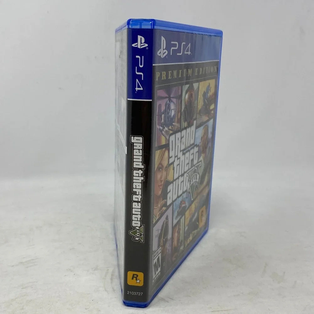 Grand Theft Auto V‎ Premium Edition Sony PlayStation 4 GTA V PS4 Case Manual Map